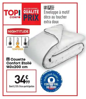 Conforama Couette confort etoilé offre