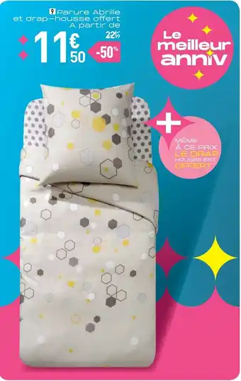 Conforama Parure abrille et drap-housse offert a partir de offre