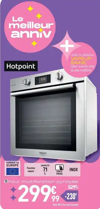 Conforama Four multifonction pyrolyse offre