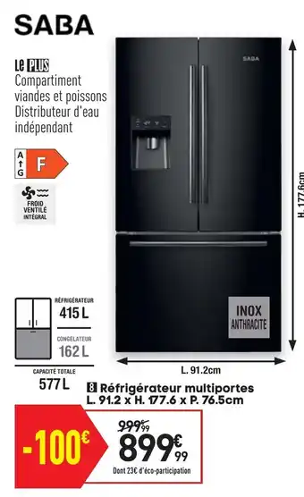 Réfrigérateur multiportes