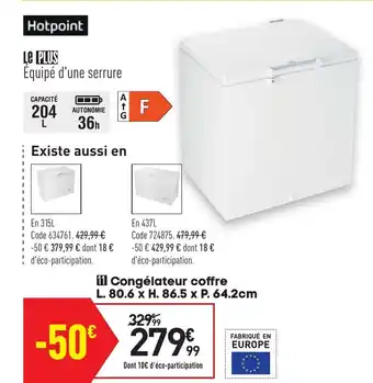 Conforama Congélateur coffre offre