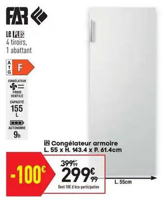 Conforama Congélateur armoire offre