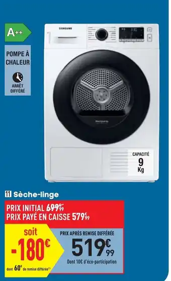Conforama Sèche-linge offre