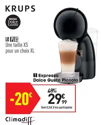 Conforama Expresso dolce gusto piccolo offre