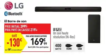 Conforama Barre de son offre
