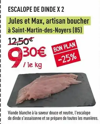 Escalope de dinde X 2