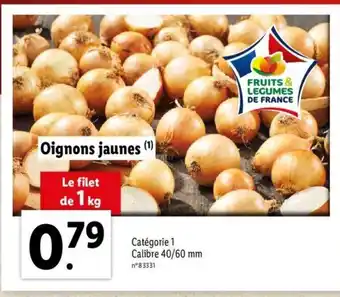 Lidl Oignons jaunes offre