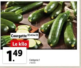 Lidl Courgette offre
