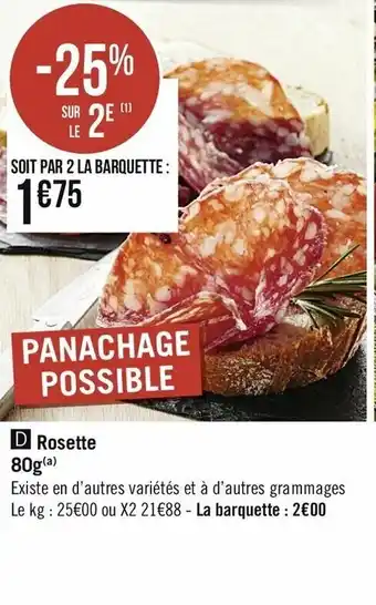 Casino Supermarchés Rosette offre