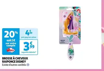 Auchan BROSSE À CHEVEUX RAIPONCE DISNEY Existe d'autres variétés offre