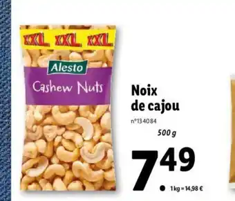 Lidl Noix de cajou offre