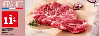 Auchan VIANDE BOVINE: BASSE CÔTE SANS OS(¹) À griller, en caissette offre
