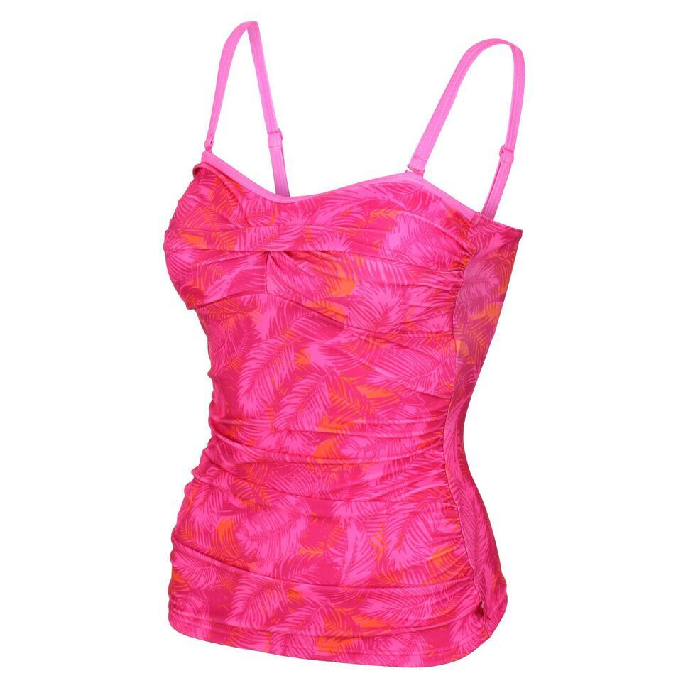 Promo Aceana ii haut de tankini de bain pour femme rose chez Decathlon