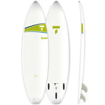 Decathlon Surf rigide 6'7 shortboard - livré avec 3 ailerons fcs offre