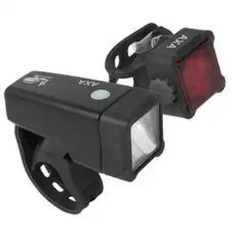 Jeu d'éclairage vélo led usb axa niteline t4-r
