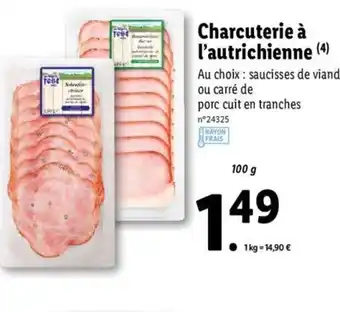 Lidl Charcuterie à l'autrichienne offre