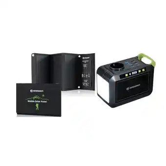 Decathlon Kit batterie externe portable 89 w + panneau solaire 21 w n geographic, camping offre