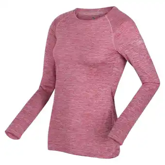 Decathlon Burlow femme t-shirt chiné à manches longues offre