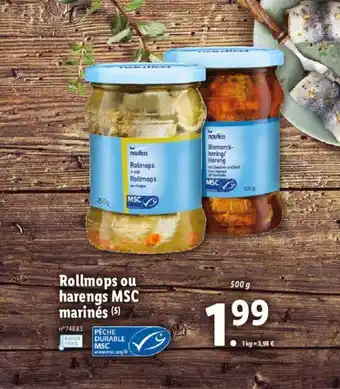 Rollmops ou harengs