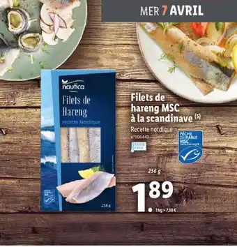 Lidl Filets de hareng Msc à la scandinave offre