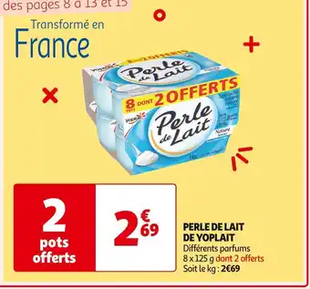 Auchan Supermarché Yoplait perle de lait de offre