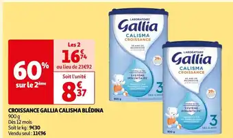 Auchan Gallia croissance calisma blédina offre