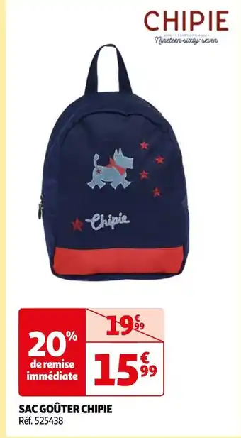 Auchan Chipie sac goûter offre