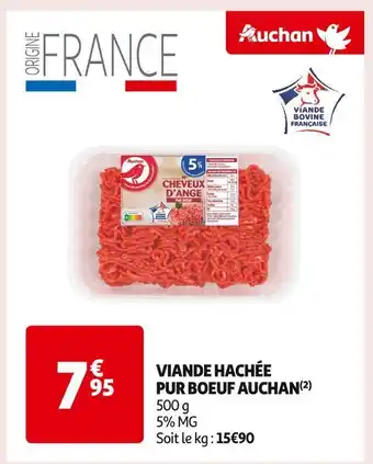 Auchan Supermarché Viande hachée offre