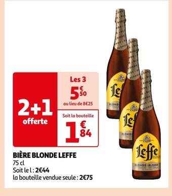 Auchan Leffe bière blonde offre