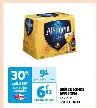 Auchan Affligem bière blonde offre