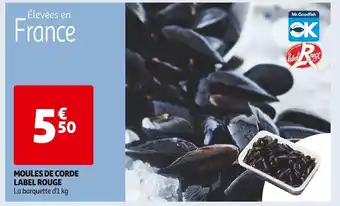 Auchan Supermarché Moules de corde label rouge offre