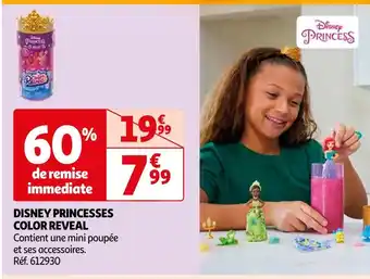 Auchan Disney disney princesses color reveal offre