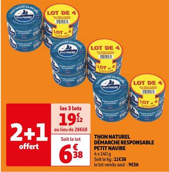 Auchan Petit navire thon naturel démarche responsable offre