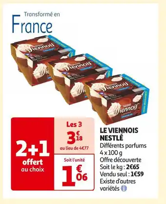 Auchan Supermarché Nestlé le viennois offre