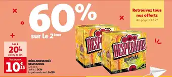 Auchan Desperados bière aromatisée offre