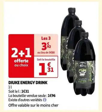Auchan Diuke energy drink offre