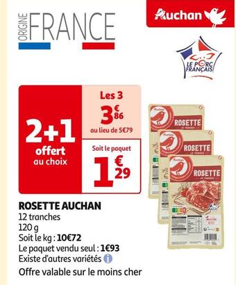 Auchan Supermarché Auchan rosette offre
