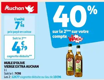 Auchan Auchan huile d'olive vierge extra offre