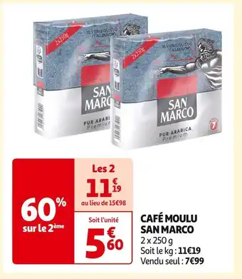 Auchan San marco café moulu offre