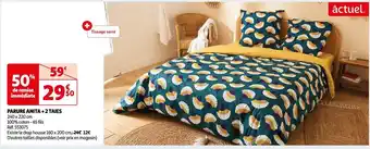 Auchan Actuel parure anita + 2 taies offre