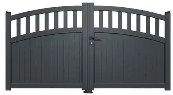 Brico Dépôt Portail aluminium battant gris anthracite lugo - l. 3 x h. 1,60 m offre