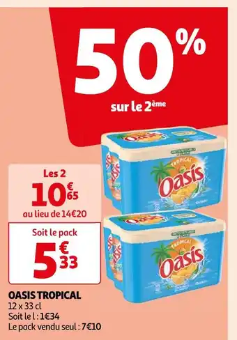 Auchan Oasis oasis tropical offre