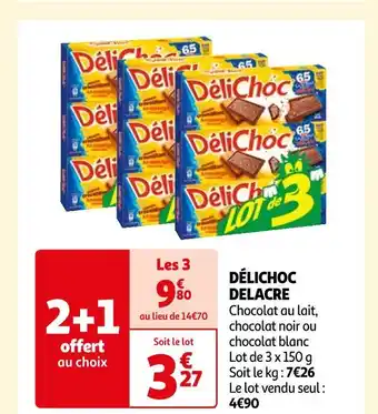 Auchan Delacre délichoc offre