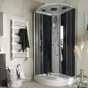 Brico Dépôt Goodhome cabine de douche hydromassante onega 90 x 90 offre