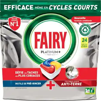 Auchan Tablettes lave vaisselle platinium fairy offre