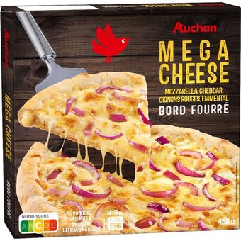 Auchan Pizza mega cheese surgelée auchan offre