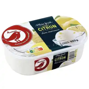 Auchan Sorbet citron surgelé auchan offre