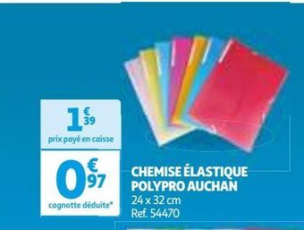 Auchan Chemise élastique polypro auchan offre