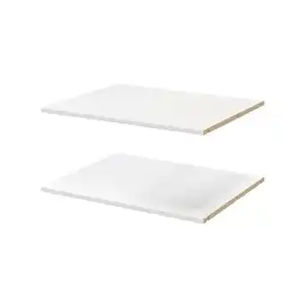 Brico Dépôt Cooke and lewis lot de 2 étagères décor blanc homny l. 75 x p. 58 cm offre