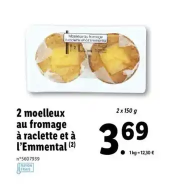 Lidl 2 moelleux au fromage offre